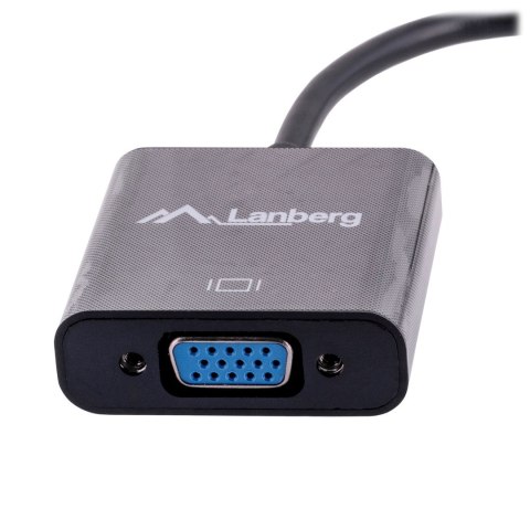 Adapter Lanberg AD-0006-BK (Mini DisplayPort M - D-Sub (VGA) F; 0,20m; kolor czarny) Lanberg Adapter Lanberg AD-0006-BK (Mini DisplayPort M - D-Sub (VGA) F; 0,20m; kolor czarny) Lanberg