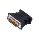 Adapter Lanberg AD-0012-BK (DVI-I (Dual link) M - D-Sub (VGA) F; kolor czarny) Lanberg