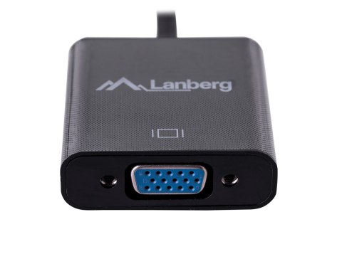 Adapter Lanberg AD-0017-BK (HDMI M - D-Sub (VGA) F; 0,20m; kolor czarny) Lanberg Adapter Lanberg AD-0017-BK (HDMI M - D-Sub (VGA) F; 0,20m; kolor czarny) Lanberg