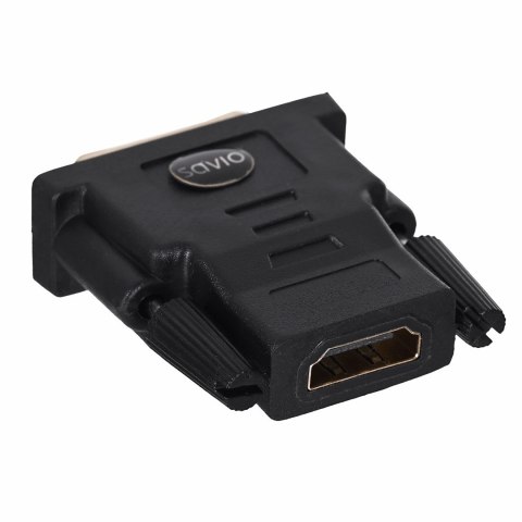 Adapter SAVIO cl-21 (HDMI F - DVI-D M; kolor czarny) SAVIO Adapter SAVIO cl-21 (HDMI F - DVI-D M; kolor czarny) SAVIO