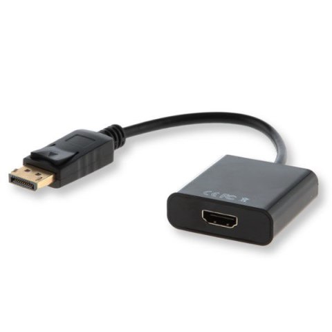 Adapter SAVIO cl-55 (HDMI F - DisplayPort M; 0,10m; kolor czarny) SAVIO Adapter SAVIO cl-55 (HDMI F - DisplayPort M; 0,10m; kolor czarny) SAVIO