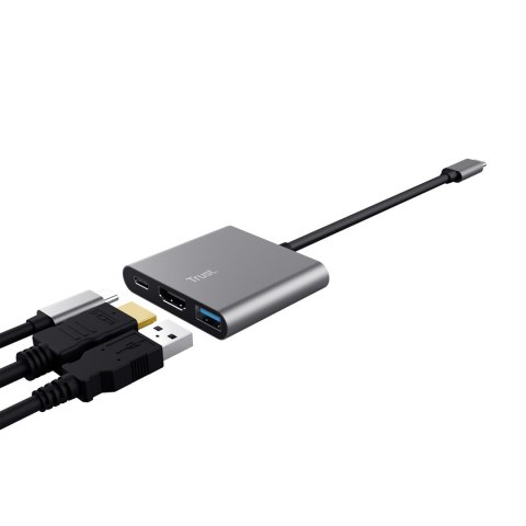 Adapter TRUST DALYX 3-IN-1 USB-C Trust Adapter TRUST DALYX 3-IN-1 USB-C Trust