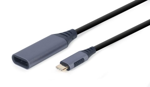 GEMBIRD ADAPTER Z USB TYPE-C DO DISPLAYPORT NA KABLU SZARY GEMBIRD GEMBIRD ADAPTER Z USB TYPE-C DO DISPLAYPORT NA KABLU SZARY GEMBIRD