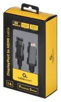 GEMBIRD KABEL DISPLAYPORT M -> HDMI M/M 4K, 1.8M GEMBIRD