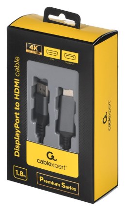 GEMBIRD KABEL DISPLAYPORT M -> HDMI M/M 4K, 1.8M GEMBIRD