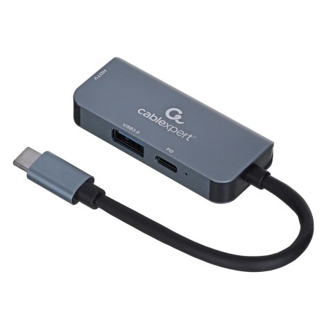 GEMBIRD MULTI ADAPTER USB TYP-C 3W1 (HUB USB + HDMI + PD) GEMBIRD GEMBIRD MULTI ADAPTER USB TYP-C 3W1 (HUB USB + HDMI + PD) GEMBIRD
