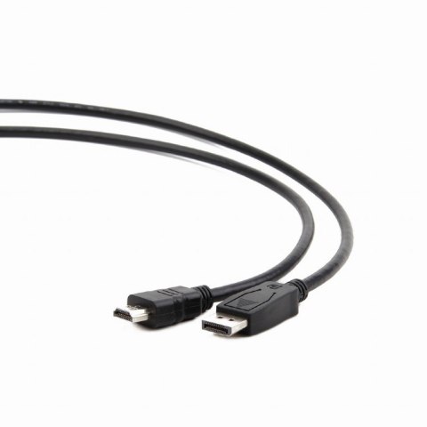 Kabel GEMBIRD CC-DP-HDMI-10M (HDMI M - DisplayPort M; 10m; kolor czarny) GEMBIRD Kabel GEMBIRD CC-DP-HDMI-10M (HDMI M - DisplayPort M; 10m; kolor czarny) GEMBIRD