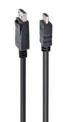 Kabel GEMBIRD CC-DP-HDMI-5M (HDMI M - DisplayPort M; 5m; kolor czarny) GEMBIRD