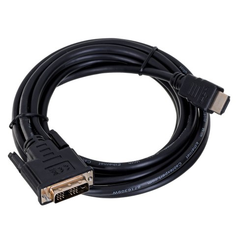 Kabel GEMBIRD CC-HDMI-DVI-10 (HDMI M - DVI-D M; 3m; kolor czarny) GEMBIRD Kabel GEMBIRD CC-HDMI-DVI-10 (HDMI M - DVI-D M; 3m; kolor czarny) GEMBIRD