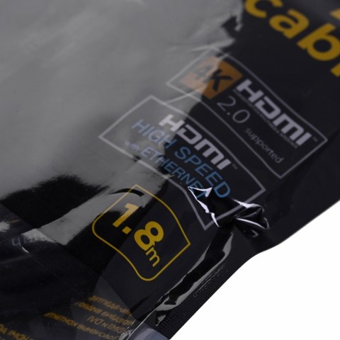 Kabel GEMBIRD CC-HDMI-DVI-6 (HDMI M - DVI-D M; 1,8m; kolor czarny) GEMBIRD Kabel GEMBIRD CC-HDMI-DVI-6 (HDMI M - DVI-D M; 1,8m; kolor czarny) GEMBIRD