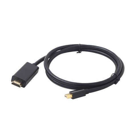 Kabel GEMBIRD CC-mDP-HDMI-6 (Mini DisplayPort M - HDMI M; 1,8m; kolor czarny) GEMBIRD Kabel GEMBIRD CC-mDP-HDMI-6 (Mini DisplayPort M - HDMI M; 1,8m; kolor czarny) GEMBIRD