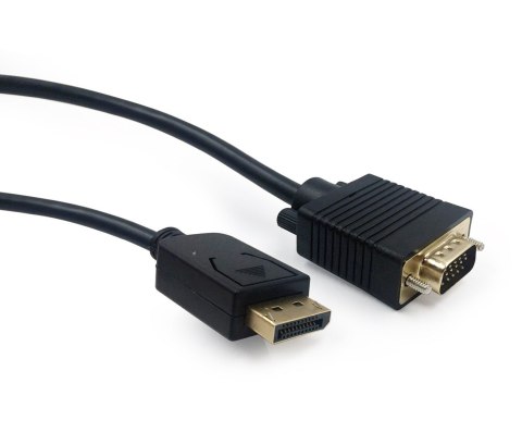 Kabel GEMBIRD CCP-DPM-VGAM-6 (D-Sub (VGA) M - DisplayPort M; 1,8m; kolor czarny) GEMBIRD Kabel GEMBIRD CCP-DPM-VGAM-6 (D-Sub (VGA) M - DisplayPort M; 1,8m; kolor czarny) GEMBIRD