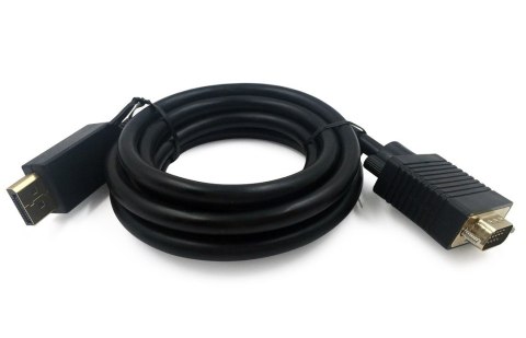 Kabel GEMBIRD CCP-DPM-VGAM-6 (D-Sub (VGA) M - DisplayPort M; 1,8m; kolor czarny) GEMBIRD Kabel GEMBIRD CCP-DPM-VGAM-6 (D-Sub (VGA) M - DisplayPort M; 1,8m; kolor czarny) GEMBIRD