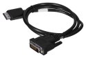 Kabel Lanberg CA-DPDV-10CU-0010-BK (DisplayPort M - DVI-D M; 1m; kolor czarny) Lanberg
