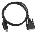 Kabel Lanberg CA-DPDV-10CU-0010-BK (DisplayPort M - DVI-D M; 1m; kolor czarny) Lanberg