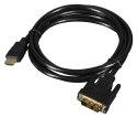 Kabel Lanberg CA-HDDV-10CC-0018-BK (HDMI M - DVI-D (18+1) M; 1,8m; kolor czarny) Lanberg