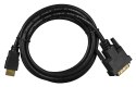 Kabel Lanberg CA-HDDV-10CC-0018-BK (HDMI M - DVI-D (18+1) M; 1,8m; kolor czarny) Lanberg