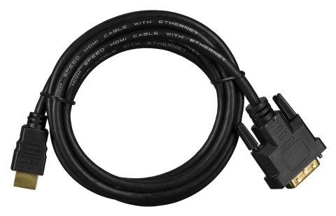 Kabel Lanberg CA-HDDV-20CU-0018-BK (HDMI M - DVI-D (24+1) M; 1,8m; kolor czarny) Lanberg Kabel Lanberg CA-HDDV-20CU-0018-BK (HDMI M - DVI-D (24+1) M; 1,8m; kolor czarny) Lanberg