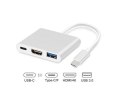 MACLEAN ADAPTER USB 3.1 C-HDMI 4K + USB 3.0 + USB C MCTV-840 Maclean