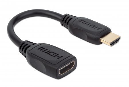 MANHATTAN PRZEDŁUŻACZ KABEL HDMI-HDMI 2.0 M/F 20CM Manhattan MANHATTAN PRZEDŁUŻACZ KABEL HDMI-HDMI 2.0 M/F 20CM Manhattan