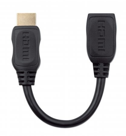 MANHATTAN PRZEDŁUŻACZ KABEL HDMI-HDMI 2.0 M/F 20CM Manhattan MANHATTAN PRZEDŁUŻACZ KABEL HDMI-HDMI 2.0 M/F 20CM Manhattan