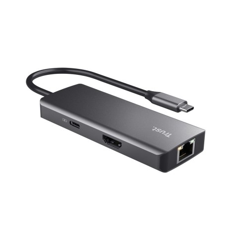 Multi-Port Adapter Trust DALYX 6-IN-1 USB-C Silver Trust Multi-Port Adapter Trust DALYX 6-IN-1 USB-C Silver Trust