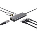 Multi-Port Adapter Trust DALYX 6-IN-1 USB-C Silver Trust