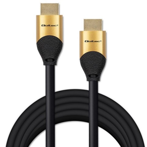 QOLTEC KABEL HDMI V2.1 ULTRA HIGH SPEED 8K | 60HZ | 26AWG | GOLD | 5M Qoltec QOLTEC KABEL HDMI V2.1 ULTRA HIGH SPEED 8K | 60HZ | 26AWG | GOLD | 5M Qoltec
