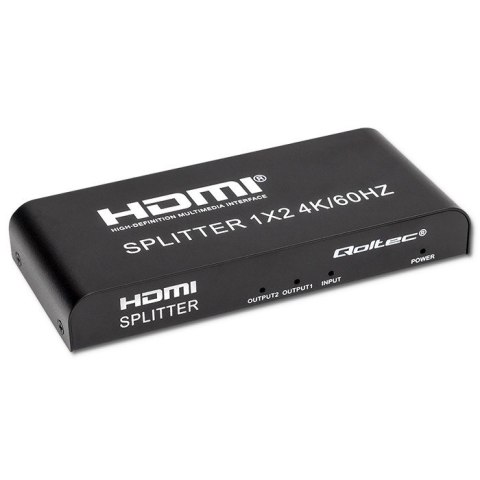 QOLTEC ROZDZIELACZ SPLITTER 2XHDMI 4KX2K | 6GB/S | 60HZ Qoltec QOLTEC ROZDZIELACZ SPLITTER 2XHDMI 4KX2K | 6GB/S | 60HZ Qoltec