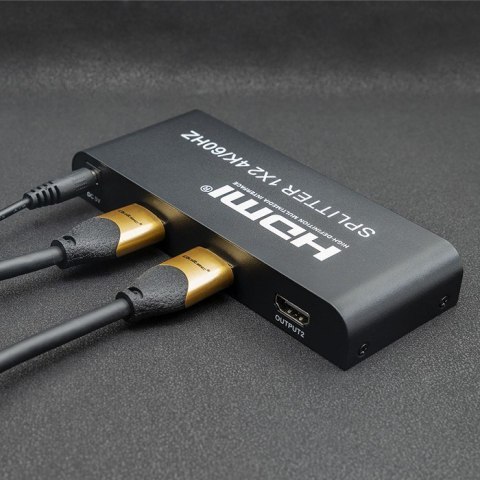 QOLTEC ROZDZIELACZ SPLITTER 2XHDMI 4KX2K | 6GB/S | 60HZ Qoltec QOLTEC ROZDZIELACZ SPLITTER 2XHDMI 4KX2K | 6GB/S | 60HZ Qoltec