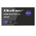 QOLTEC ROZDZIELACZ SPLITTER 2XHDMI 4KX2K | 6GB/S | 60HZ Qoltec