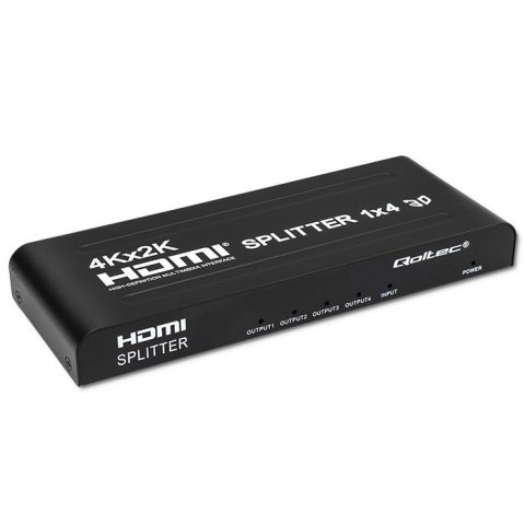 QOLTEC ROZDZIELACZ SPLITTER 4XHDMI 4KX2K | 3.4GB/S Qoltec QOLTEC ROZDZIELACZ SPLITTER 4XHDMI 4KX2K | 3.4GB/S Qoltec