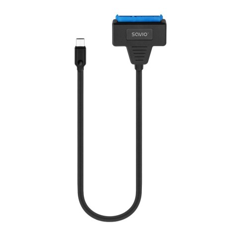 SAVIO ADAPTER USB-C 3.1 GEN 1 (M) - SATA (F) DO DYSKÓW 2.5" AK-69 SAVIO SAVIO ADAPTER USB-C 3.1 GEN 1 (M) - SATA (F) DO DYSKÓW 2.5" AK-69 SAVIO