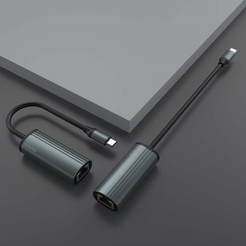 SAVIO AK-56 ADAPTER USB-C 3.1 GEN 1 DO RJ-45 SAVIO SAVIO AK-56 ADAPTER USB-C 3.1 GEN 1 DO RJ-45 SAVIO
