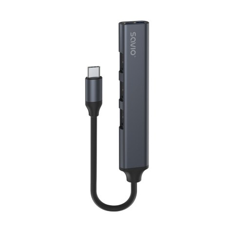 SAVIO HUB USB-A - 3 X USB-A 2.0, 1 X USB-A 3.0, SZARY AK-70 SAVIO SAVIO HUB USB-A - 3 X USB-A 2.0, 1 X USB-A 3.0, SZARY AK-70 SAVIO