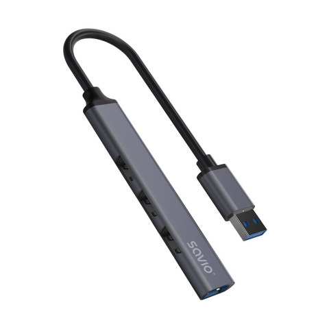 SAVIO HUB USB-A - 3 X USB-A 2.0, 1 X USB-A 3.0, SZARY AK-70 SAVIO SAVIO HUB USB-A - 3 X USB-A 2.0, 1 X USB-A 3.0, SZARY AK-70 SAVIO