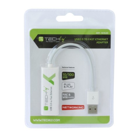 TECHLY KARTA SIECIOWA ADAPTER USB-A 2.0 NA RJ45 10 TECHly TECHLY KARTA SIECIOWA ADAPTER USB-A 2.0 NA RJ45 10 TECHly