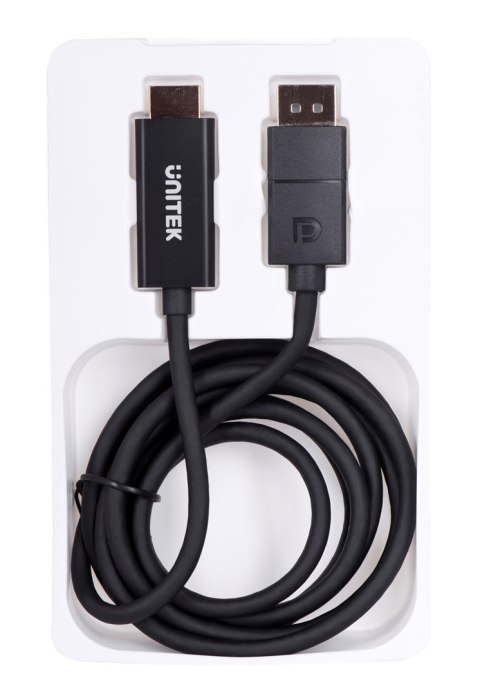 UNITEK ADAPTER KABEL DP 1.2 - HDMI, 4K 60HZ, 1,9M UNITEK UNITEK ADAPTER KABEL DP 1.2 - HDMI, 4K 60HZ, 1,9M UNITEK