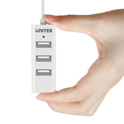 UNITEK HUB 4X USB 2.0 - BIAŁY, Y-2146 UNITEK UNITEK HUB 4X USB 2.0 - BIAŁY, Y-2146 UNITEK