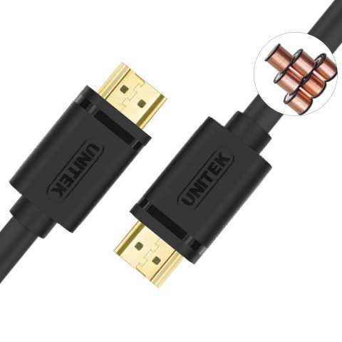 UNITEK KABEL HDMI BASIC V2.0 GOLD 2M, Y-C138M UNITEK UNITEK KABEL HDMI BASIC V2.0 GOLD 2M, Y-C138M UNITEK