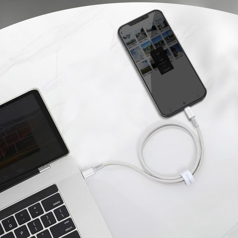 BASEUS KABEL USB-C DO LIGHTNING 20W, 5A, 1M(BIAŁY) Baseus BASEUS KABEL USB-C DO LIGHTNING 20W, 5A, 1M(BIAŁY) Baseus