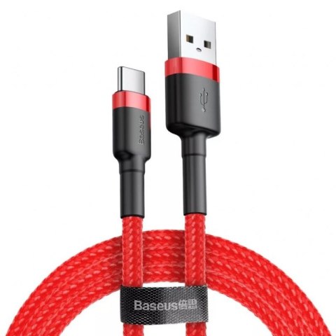 BASEUS KABEL USB DO USB-C CAFULE 2A 3M (CZERWONY) Baseus BASEUS KABEL USB DO USB-C CAFULE 2A 3M (CZERWONY) Baseus