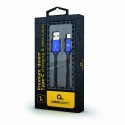 GEMBIRD KABEL USB TYPE-C (METALOWE WTYKI, OPLOT NYLONOWY W KOLORZE DENIM - JEANS) 1M GEMBIRD
