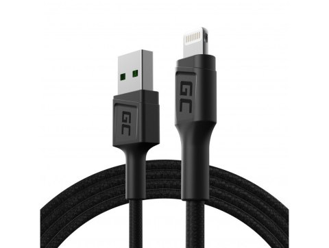 GREEN CELL KABEL KABGC21 GC POWERSTREAM USB-A - LIGHTNING 120CM, SZYBKIE ŁADOWANIE Green Cell