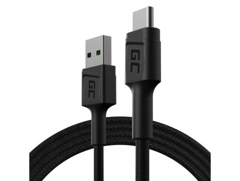 GREEN CELL KABEL KABGC22 GC POWERSTREAM USB-A - USB-C 120CM, SZYBKIE ŁADOWANIE ULTRA CHARGE, QC 3.0 Green Cell GREEN CELL KABEL KABGC22 GC POWERSTREAM USB-A - USB-C 120CM, SZYBKIE ŁADOWANIE ULTRA CHARGE, QC 3.0 Green Cell