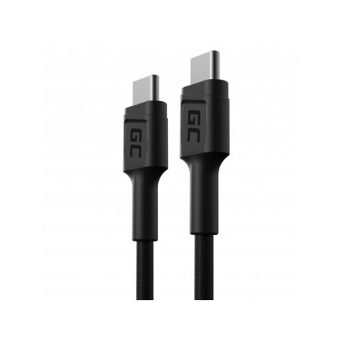 GREEN CELL KABEL KABGC31 GC POWERSTREAM USB-C - USB-C 30CM, POWER DELIVERY 60W, ULTRA CHARGE, QC 3.0 Green Cell GREEN CELL KABEL KABGC31 GC POWERSTREAM USB-C - USB-C 30CM, POWER DELIVERY 60W, ULTRA CHARGE, QC 3.0 Green Cell