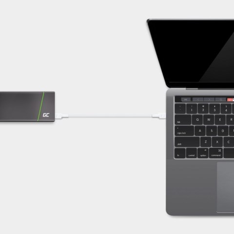 GREEN CELL KABEL KABGC31W GC POWERSTREAM USB-C - USB-C 30CM, POWER DELIVERY 60W, ULTRA CHARGE, QC 3.0, BIAŁY Green Cell GREEN CELL KABEL KABGC31W GC POWERSTREAM USB-C - USB-C 30CM, POWER DELIVERY 60W, ULTRA CHARGE, QC 3.0, BIAŁY Green Cell