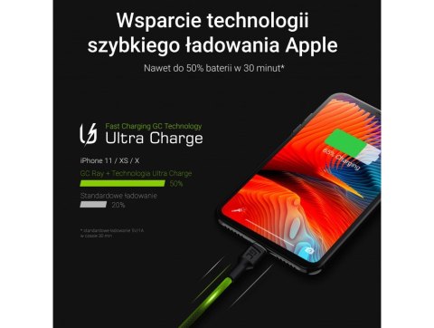 GREEN CELL ZESTAW KABLI KABGCSET05 3X KABEL GC RAY USB - LIGHTNING 120CM, BIAŁY LED Green Cell GREEN CELL ZESTAW KABLI KABGCSET05 3X KABEL GC RAY USB - LIGHTNING 120CM, BIAŁY LED Green Cell