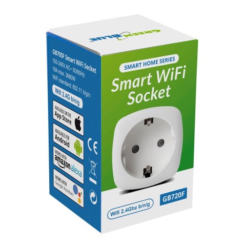 GREENBLUE ZDALNIE STEROWANE GNIAZDKO WIFI TYP F GB720F GreenBlue GREENBLUE ZDALNIE STEROWANE GNIAZDKO WIFI TYP F GB720F GreenBlue
