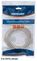 INTELLINET PATCH CORD CAT6 UTP 0,5M SZARY 100% MIE Intellinet